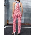 thumbnail image 3 of Yuanbang 250th Anniversary Bib Overalls for Women Fashion Jumpsuit Holiday Coveralls Festival Outfits((American Flag,M), 3 of 10