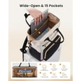 thumbnail image 2 of LOVEVOOK Puffer Laptop Backpack for Women, 15.6 Inch Work Backpack Purses for Nurse Teacher College, Personal Item Travel Bag Daypack with Water Holder, 2 of 6