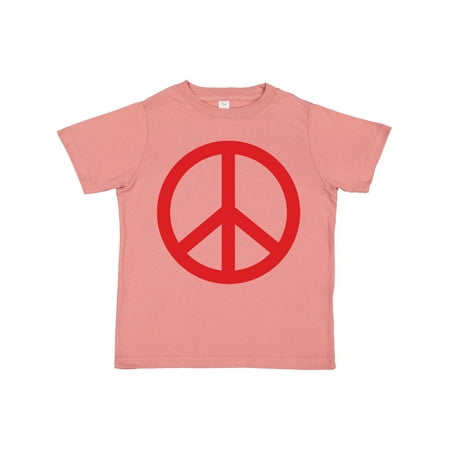 

Inktastic Fun Red Peace Sign Gift Toddler Boy or Toddler Girl T-Shirt