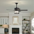thumbnail image 3 of Kantuta 52 in. 2-Light Indoor Matte Black Finish Ceiling Fan with Light Kit, 3 of 5