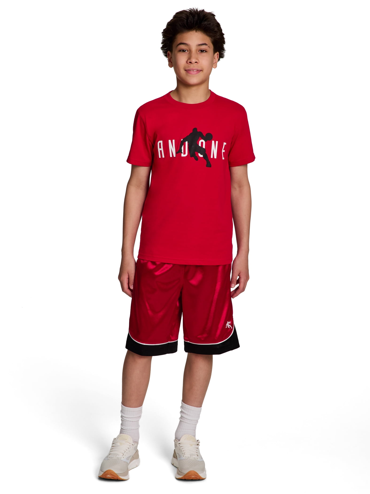 AND1 Boy's All Court Basketball Athletic Shorts, Sizes 4-18