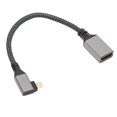 thumbnail image 2 of Cable de interfaz multimedia HD 4K 60Hz Cable de interfaz multimedia Micro a HD macho a hembra para PC Cámara Proyector Derecho 0,2 metros / 7,87 pulgadas, 2 of 5