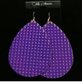 thumbnail image 4 of Mi Amore Dangle-Earrings Purple/Gold-Tone, 4 of 5