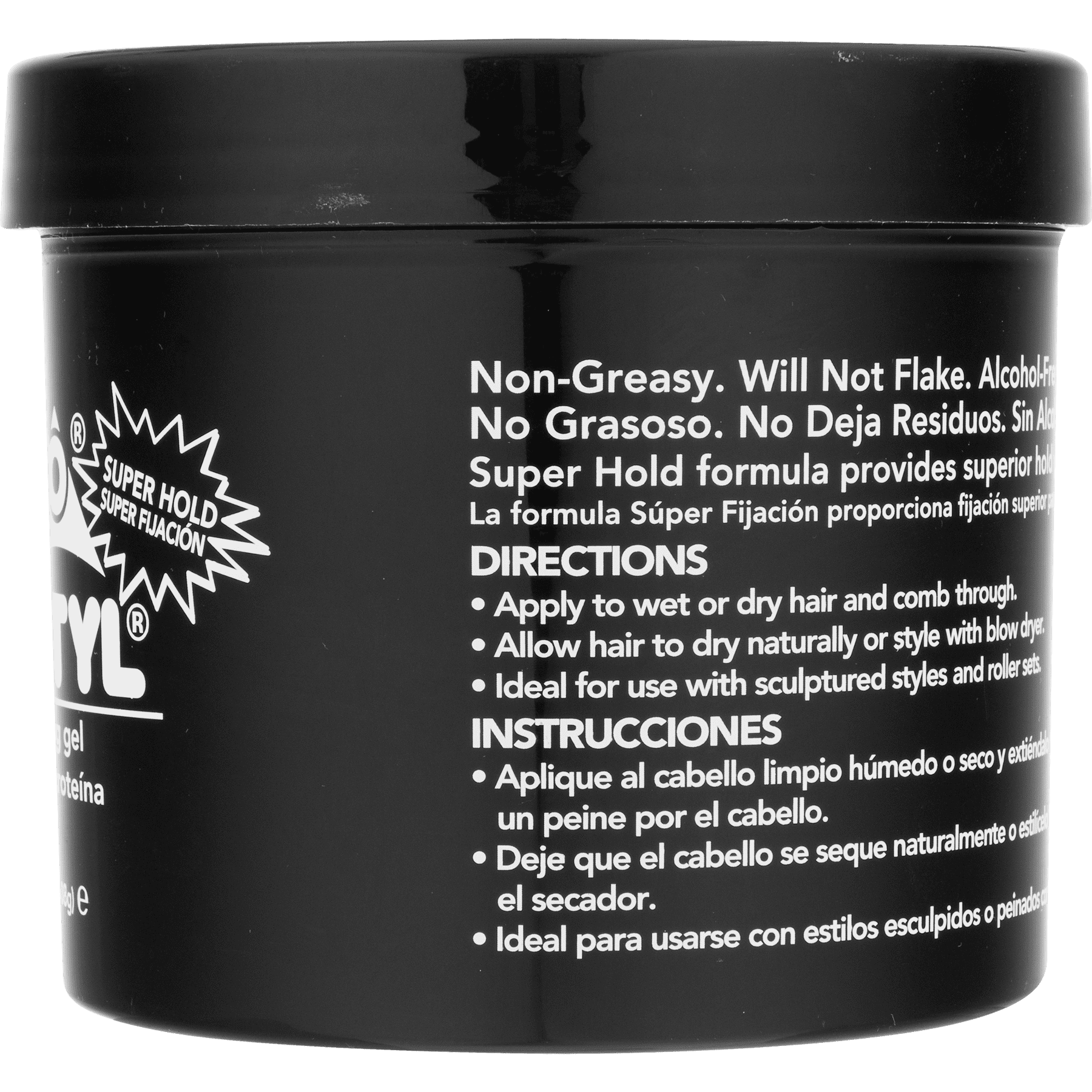 (3 pack) Ampro Pro Styl® Super Hold Protein Unisex Styling Gel for Resistant Hair Textures, 32 oz, Moisturizing