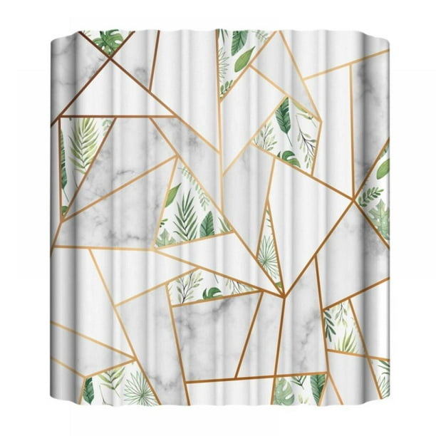HOTWINTER Marble Shower Curtain, Marble Background with Marble Themed