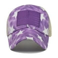 thumbnail image 4 of Prolriy Baseball Cap Hats for Men Women Embroidery Solid Color Duck Hat Trend Personality Outdoor Print Breathable Mesh Hat Trucker Hat Purple, 4 of 8