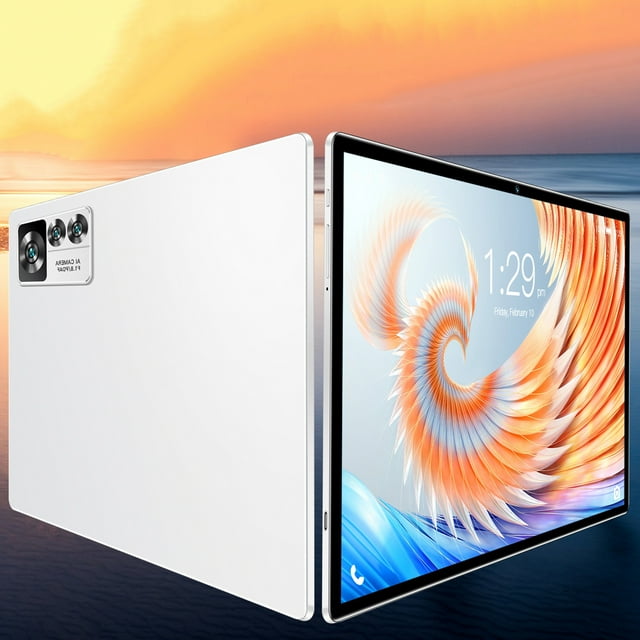 Computadoras y accesorios, teclados de computadora, tableta PC de 10.1 pulgadas con pantalla delgada HD, Bluetooth, WiFi (5G/2.4G), compatible con tarjeta de memoria de 256G, SIM dual, voz HD.