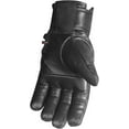 thumbnail image 7 of Men's Motorcycle Premium Leather Gel Padded Palm Street Cruiser Protected Biker Gloves Reflective Black M, 7 of 7