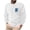#238-White, variant on Men's Long Sleeve Pullover Hoodie Sweatshirt Solid Color Embroidered Patch Crewneck Casual Soft Comfort Essential Top Gifts for Father White 3X