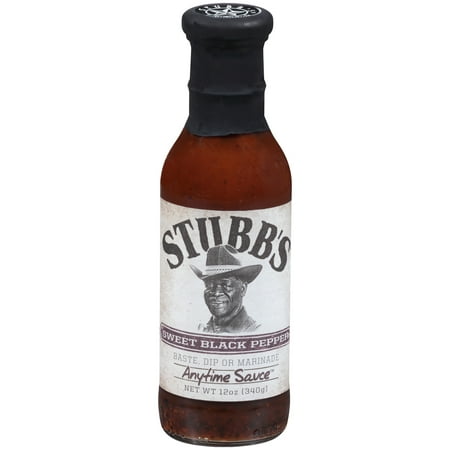 (2 Pack) Stubb's Sweet Black Pepper Anytime Sauce, 12