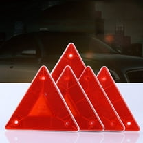 NICEXMAS 5Pack Emergency Warning Triangle for Cars in Rainy and Snowy Season 11.8x5.1x0.2in