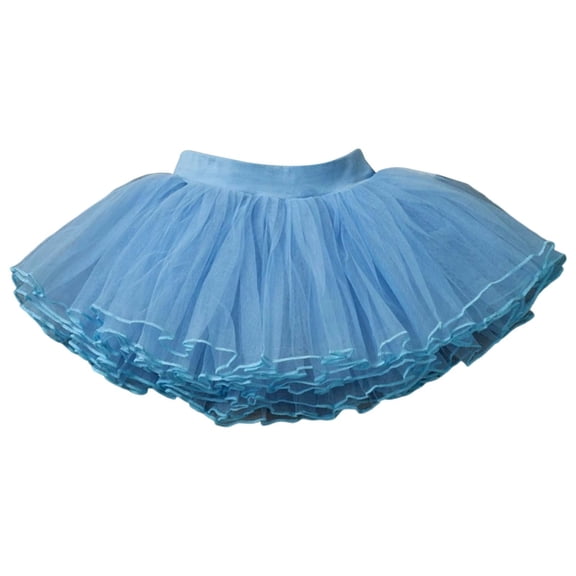 Toddler Girl Dress Toddler Sky Blue Tutu Skirt Mesh Skirt Fluffy Skirts Girl Clothes 3-4 Years
