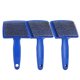 thumbnail image 1 of 3Pcs Pet Summer Hair Removal Grooming Comb Dog Cat Fur Cleaning Massage Hanging BrushBlue L, 1 of 4
