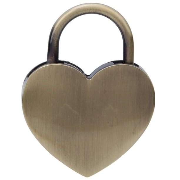 Mini Candlock En Forma De Corazón, Lock De Corazón De Cuaderno, Suministros De Manualidades Para El Hogar Con Llave, Lock De Amor Pequeño Para El Collar Libro De Diario Box