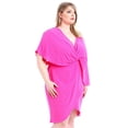 thumbnail image 2 of Solid Mini Dress With Bodycon Fit, Side Slit, And Spaghetti Straps, 2 of 5