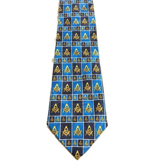 Masonic Square & Compass Religious Neck tie sku 1067