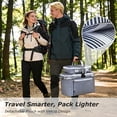 thumbnail image 6 of Tirrinia Picnic Basket - Insulated Cooler, Foldable Picnic Basket with Utensil Carrier, Lightweight Leakproof Portable Basket Set, 6 of 7