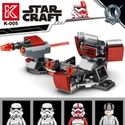 Fighter X Model Assembled Building Blocks Action Figure Mandalorian Troops Cartoon Bricks Toys Children Kids Gifts