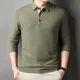 thumbnail image 4 of Polos para hombre, jersey unicolor, sudaderas lisas para hombre, 100 % algodón, tendencias de moda 2024, ajuste regular, oferta normal, camiseta XL, invierno, 4 of 5