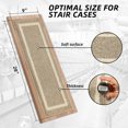 thumbnail image 4 of FloorHug 15pcs 28"X9" Non-Slip Stair Treads,Indoor Carpet Stair Runners Set for Wooden Steps,100% Polyester TPE Backing Stair Rugs Safety Mats for Dogs, Kids & Elders,Square Pattern,Beige, 4 of 8