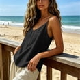thumbnail image 4 of GHIIYER Sleeveless V Neck Tank Tops for Women with Pockets Solid Casual Blouses Camisole Top Size 3Xl, 4 of 7
