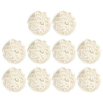 HOMEMAXS 10 Pcs Rattan Orbs Decorative Balls Weaving Takraw Decoration