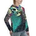 thumbnail image 6 of Kdxio Cartoon Art Skull Print Womens Oversized Hoodies Sweatshirts Hooded Pullover Tops Sweaters Casual-Small, 6 of 7
