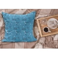thumbnail image 2 of Modern Fluffy Throw Pillow Cushion Cover, Geometrical Image with Lines and Dots Circles Rounds Industrial Print, Rectangle Accent Pillow Case, 36" x 16", Turquoise Red and White, by Ambesonne, 2 of 5