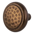 thumbnail image 1 of Amerock BP53017R3-XCP250 Round Hammered Head Kitchen Cabinet Knob 1-1/4" Diameter  Rustic Brass - pack of 250, 1 of 4