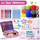 thumbnail image 2 of Tejido Crochet Kit, 63PCS Kit de Ganchillo para Principiantes, Viene con Ganchillo, Hilo, Accesorios para Tejer y Bolsa de Almacenamiento, 2 of 4
