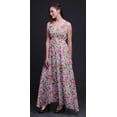 thumbnail image 2 of Bimba Floral Women Summer Printed V Neck Long MaxiÂ&nbsp;DressÂ&nbsp;Holiday Resort Wear-Small, 2 of 6