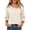 Beige, variant on 3/4 Length Sleeve Womens Tops Asymmetric Square Neck Dressy Casual Blouses Business Work Shirts with Smocked Cuffs