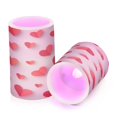 thumbnail image 2 of Set of 2 Flameless Candles Lights with Remote Control Flickering LED Candles Electric Candles for Home Decor Parties Red Paper Hearts, 2 of 7