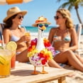 thumbnail image 6 of Nkmbld Porch Goose Decor, Hawaiian Goose Costume Clothes for Outdoor Patio Yard Decor, Porch Goose Decoration for Cement Plastic Goose Statue, 6 of 9