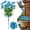 C, variant on Artificial Morning Glory Flowers Colorful Faux Floral Bush For Outdoor Porch Patio Garden Spring Summer Decor