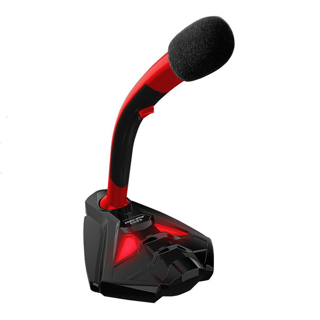 Popu Pine Karaoke Microphone PC 360° USB Wired microphone Tabletop