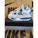 thumbnail image 3 of Ni - ke Air Jordan 4 Retro Military Industrial Blue FV5029-141 Men's Size 9, 3 of 5