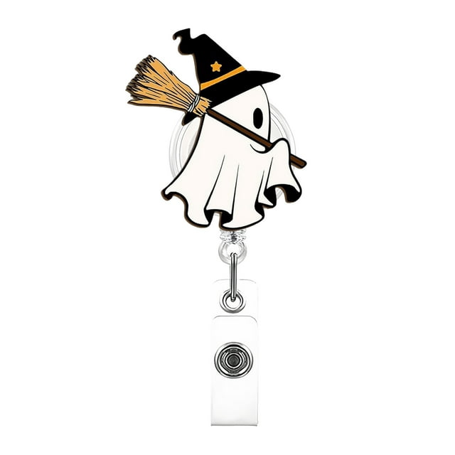 JIAHomeV Home Decor Funny and Cute Badge Reel with Clip Closure for Doctors Teachers Students Workers Etc Cartoon Pattern Badge Workplace Induction Graduation C,8x5cm