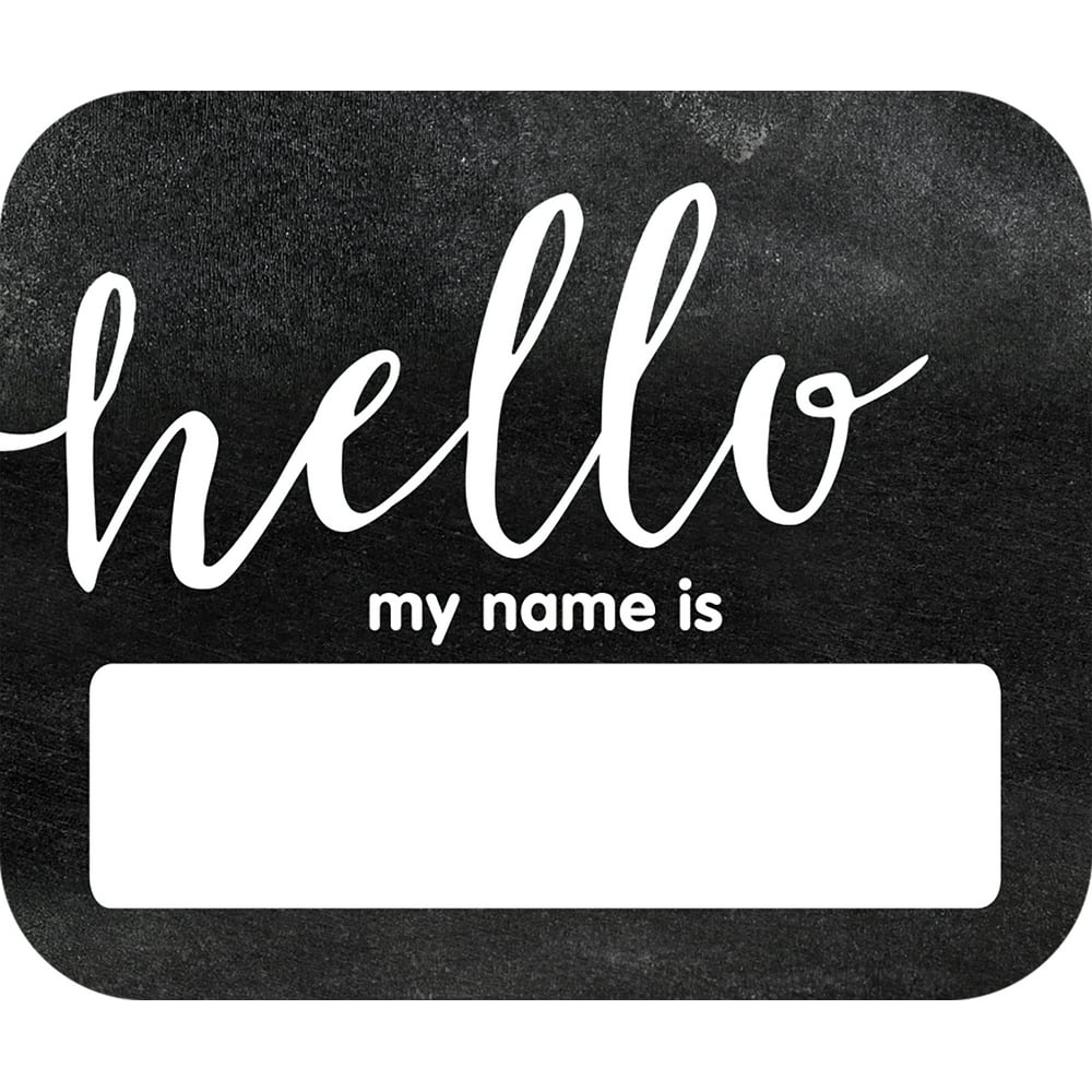 Industrial Chic Hello Name Tags (Other)