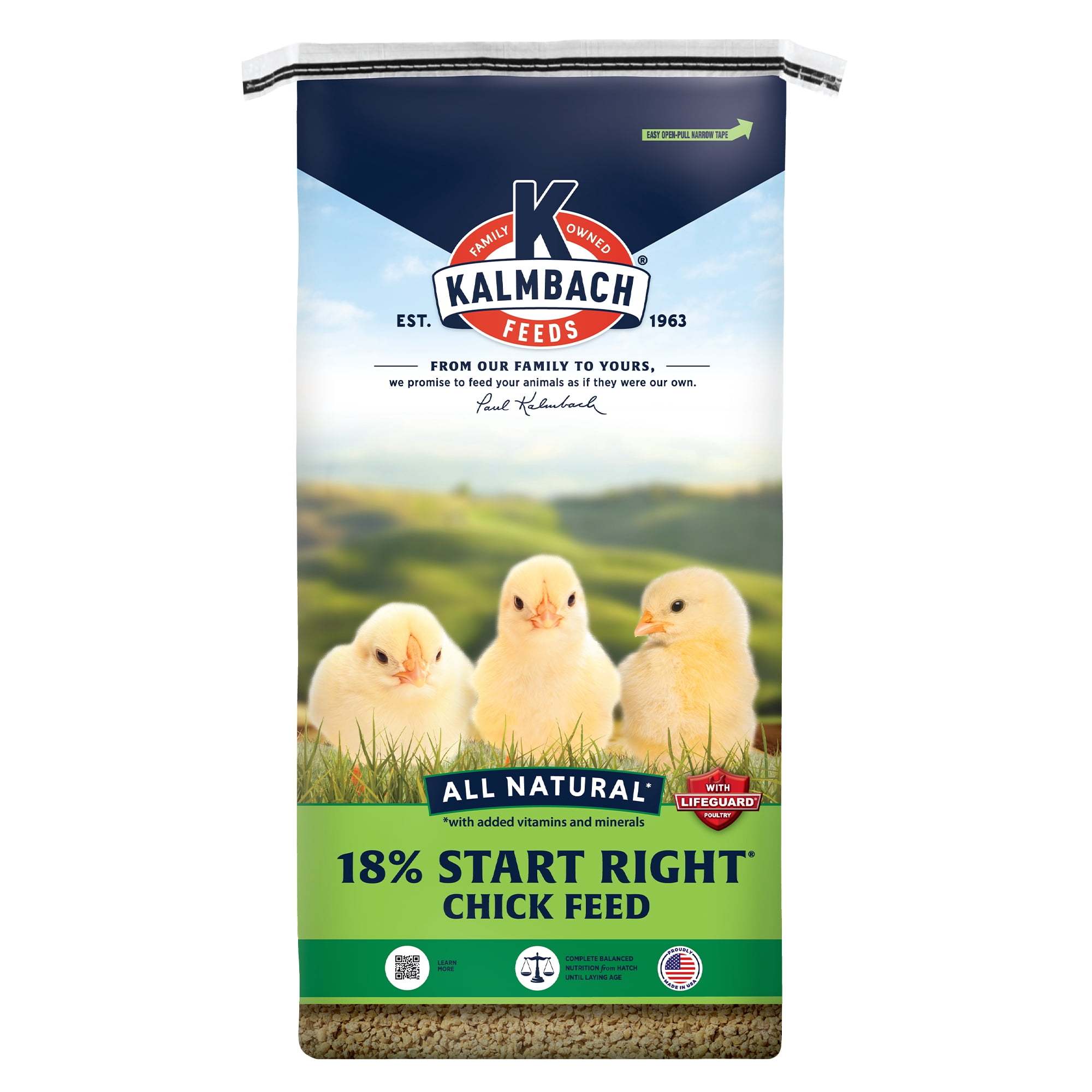 Kalmbach Feeds 18% All Natural Start Right Chick Feed 50 lb bag