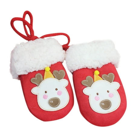 

TAIAOJING Kids Ski Mittens Gloves Toddler Kids Children s Animal Fleece Cartoon Winter Girls Boys Baby Gloves Mittens