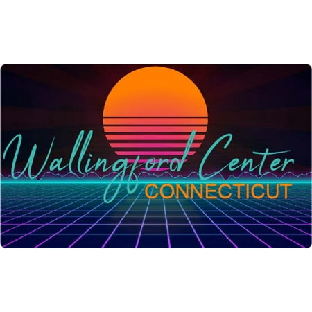 

Wallingford Center Connecticut 4 X 2.25-Inch Fridge Magnet Retro Neon Design