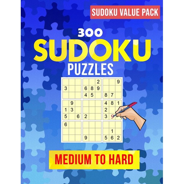 japanese puzzles sudoku value pack 300 sudoku variants puzzle book medium to hard sudoku puzzle to keep your brain young sudoku activity book with over 300 puzzles for adults paperback walmart com
