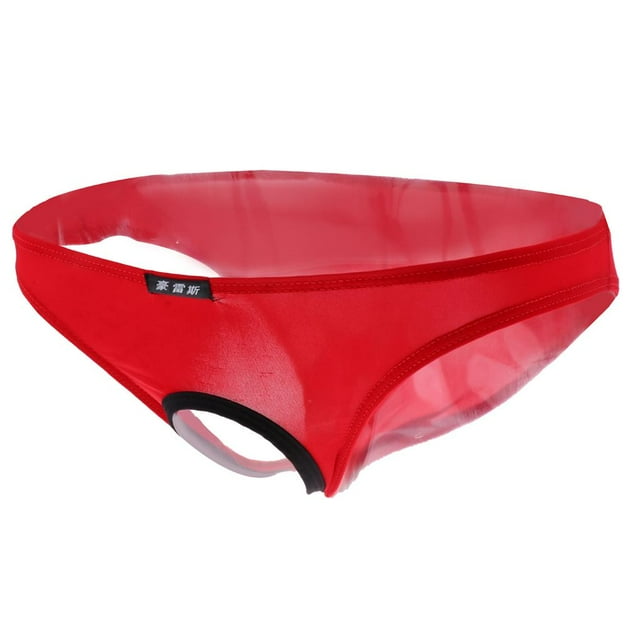 Yinanstore Mens Spandex Front red, M M