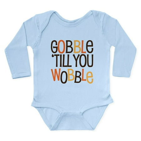 

CafePress - Unique Funny Gobble Til You Wobble Body Suit - Long Sleeve Infant Bodysuit