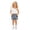 z2-White, variant on CAIXIA Girl's Y2K Two Piece Cute Outfits Denim Jeans Sleeveless Button Down Vest and Pleated Mini Skirt Set,Blue,6-7 Years
