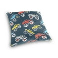 thumbnail image 3 of Cartoon Monster Trucks Comic Throw Pillow Covers Couch Pillowcases Decor for Bed Sofa 18" x 18", 3 of 7