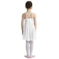 thumbnail image 4 of Yartina Girls Camisole Ballet Lyrical Dance Dress Gymnastic Leotard Ballerina Dancewear White XL, 4 of 7