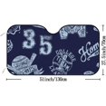 thumbnail image 2 of GZHJMY Car Front Windshield Sunshade UV Heat Protection, Foldable Auto Windshield Sun Visor for Sedan SUV Snowflake Watercolor Doodle, Car Sunscreen51x27.5inch Keep Vehicle Cool, 2 of 6