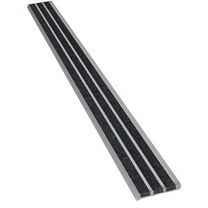 Stair Nosing Extruded Aluminum Black, 36 in W x 1/4 in Thick